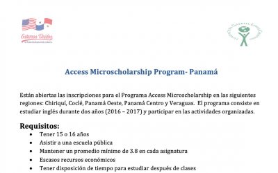 Access Microscholarship Program – Panamá 2016-2017