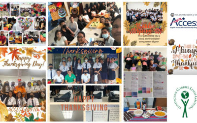 Access Students celebrating Thanksgiving