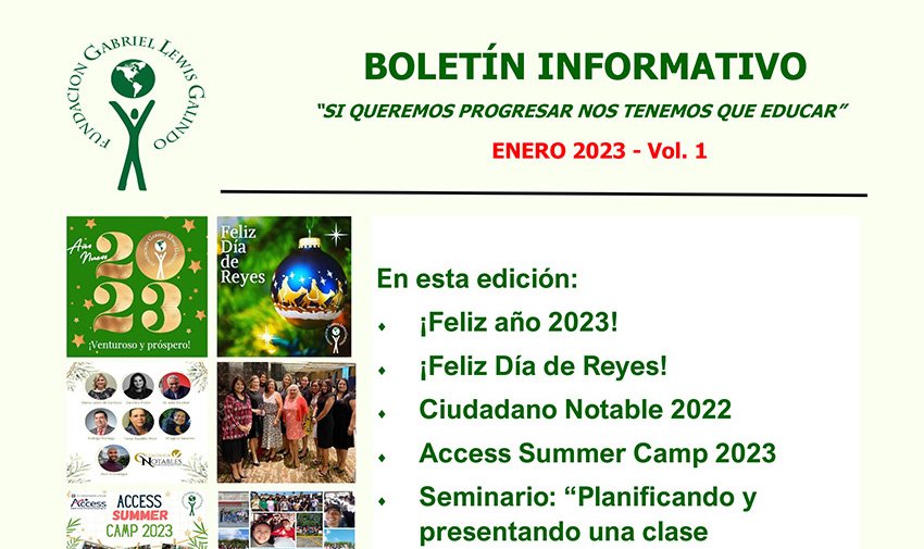 Boletín Informativo de Enero 2023