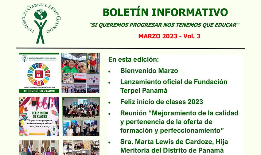 Boletín Informativo de Marzo 2023