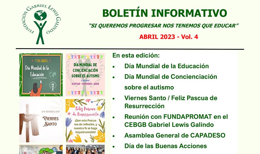 Boletín Informativo de Abril 2023