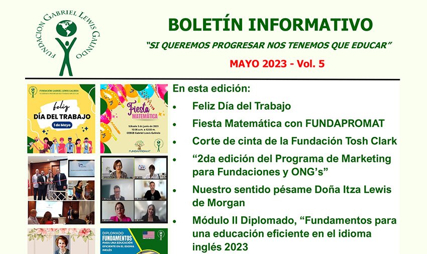 Boletín Informativo de Mayo 2023