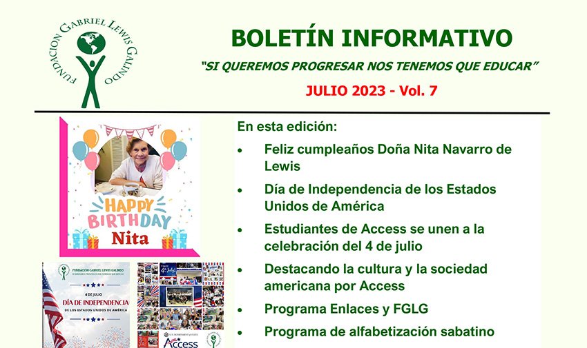 Boletín Informativo de Julio 2023