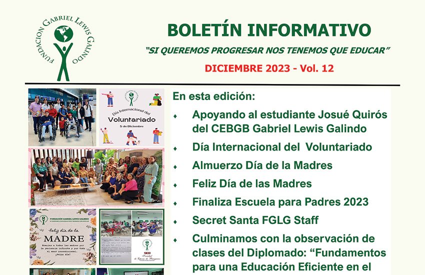 Boletín Informativo de Diciembre 2023