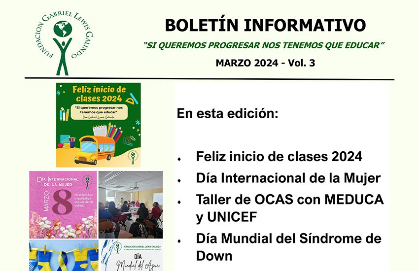Boletín Informativo de Marzo 2024