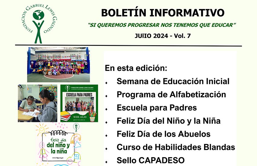 Boletín Informativo de Julio 2024