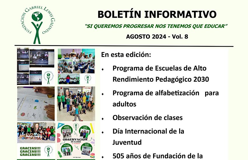 Boletín Informativo de Agosto 2024