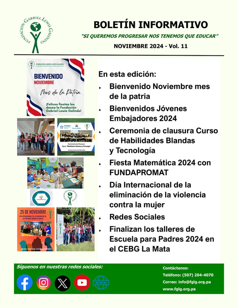 Boletín Informativo de Noviembre 2024