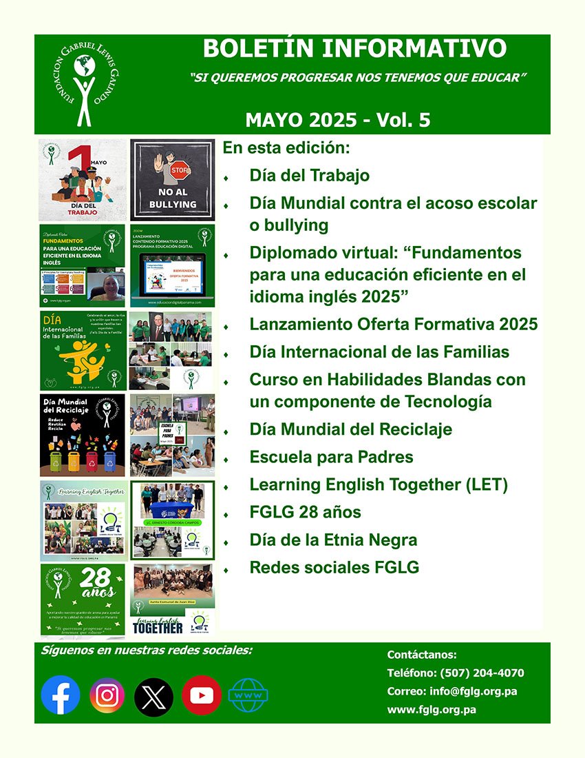 Boletín Informativo de Mayo 2025