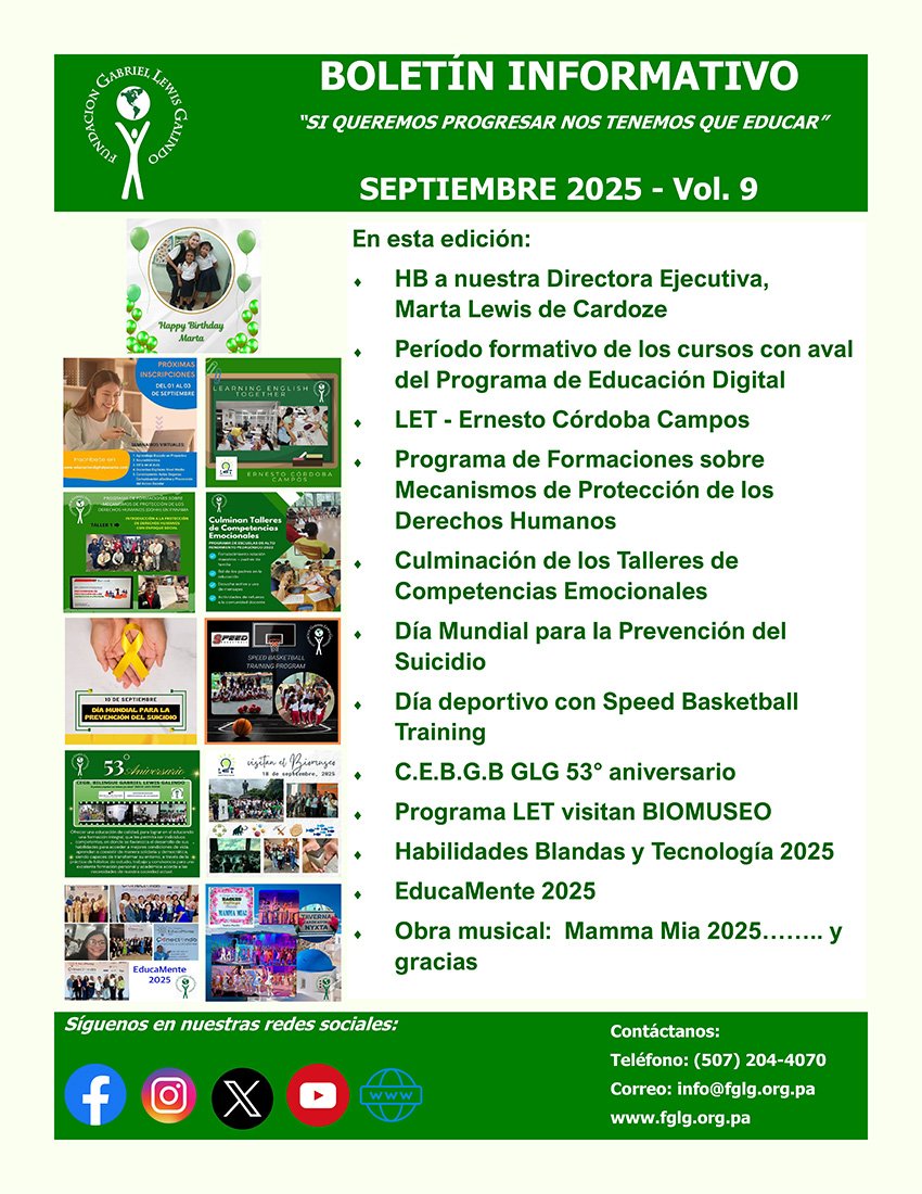 Boletín Informativo de Septiembre 2025
