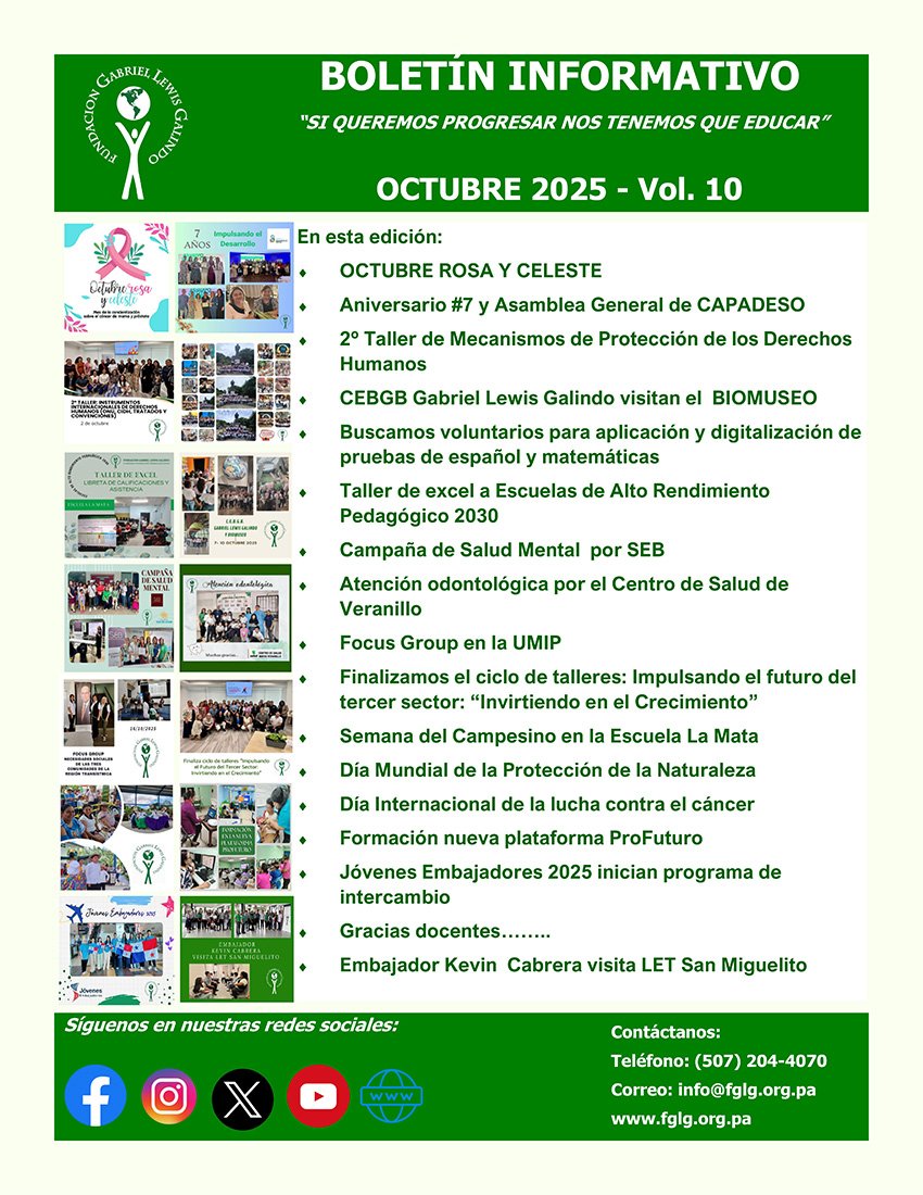 Boletín Informativo de Octubre 2025